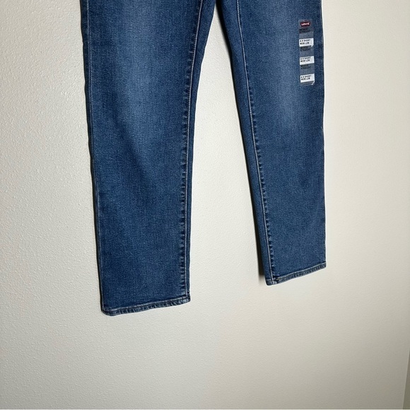 Levi’s Wedgie Straight Jeans High Waisted Button Fly Size 28 Women’s Medium Wash - Picture 4 of 11